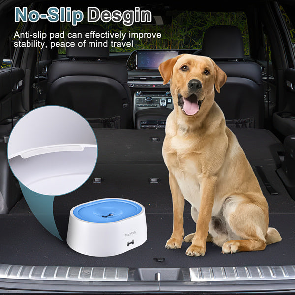 2-liter Pet Drinking Basin With Splash Proof Design, Equipped With A Filter Element For Filtering Water Quality, Prohibited From Sale On Amazon US Site, Not USPS Issued